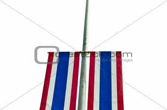 Thailand's flag isolated