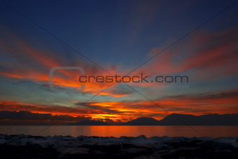 Sunset in Lerici - Liguria Italy