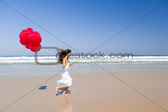 Running with ballons
