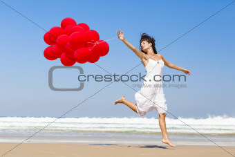 Running and Jumping with ballons