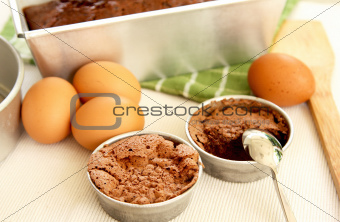 Baking cake [ Preparation for baking  ]