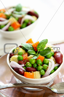 Beans & peas salad