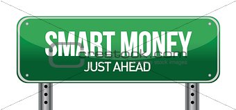 Smart Money Green Road Sign