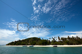 Blue sky and tropical beach (Koh Rang, Phuket