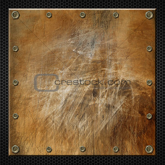 Brown Grunge Metal Background