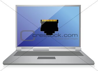 laptop connection concept internet
