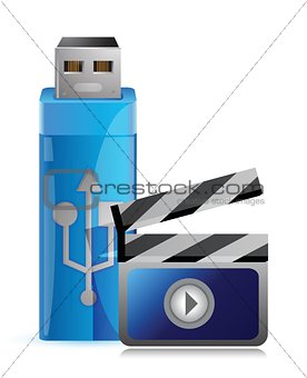 Usb flash drive with multimedia video