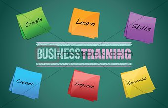 business training colorful diagram graphic