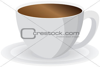 Cup of Coffee Isolated Illustration
