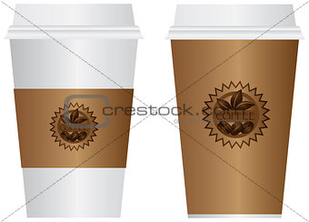 Coffee To Go Cups Illustration