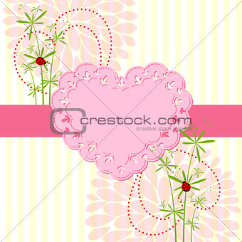 Springtime Love Card with Flower