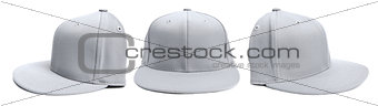Grey Baseball Cap at Different Angles