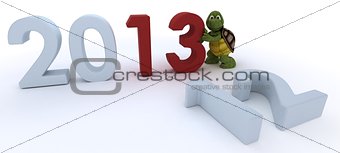 tortoise bringing in the new year