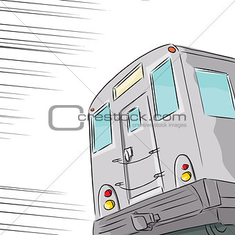 Fast Subway Train