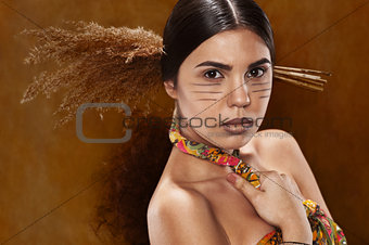 Woman in ethnic dress