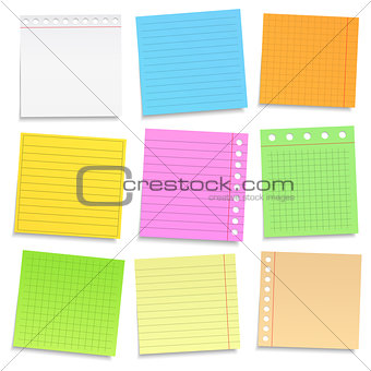 Colored Paper Notes