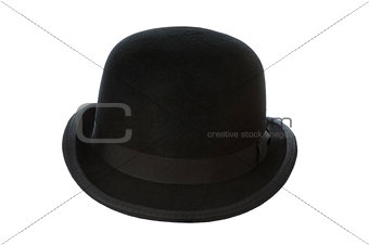 derby or bowler hat on white