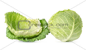 Cabbage leaves and cabbage