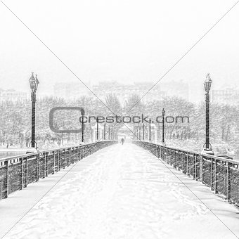 Snowy Bridge