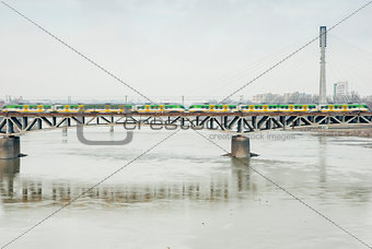 Swietokrzyski Bridge, Warsaw, Poland.
