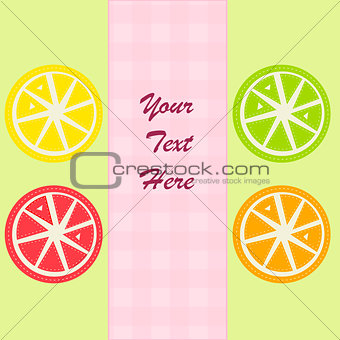 Citrus fruits slices