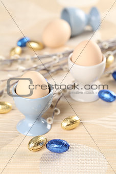 Eggs in eggcups