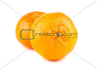 Pair of ripe tangerines