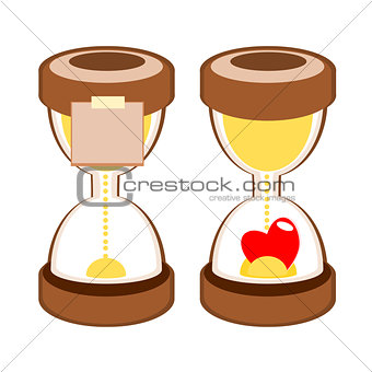 sandglass deadline time vector