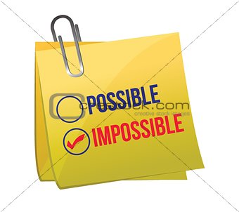 possible against impossible