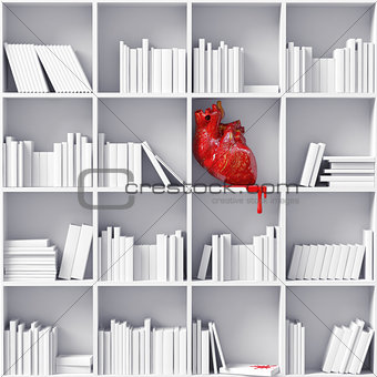 heart on the bookshelves 