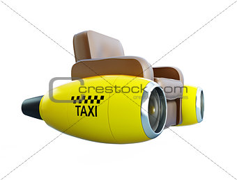 air taxi on a white background