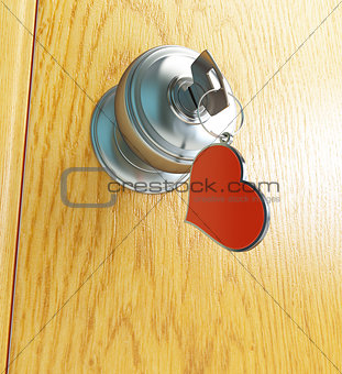 door key heart