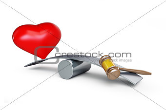 heart and gavel balances