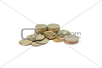 A small group of Russian coins