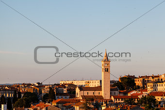 Panoramic View on the City of Pula in Istria, Croatia