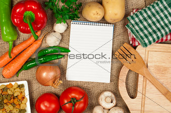 Notebook to write recipes