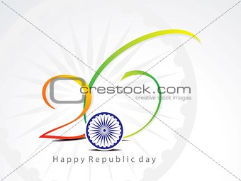 abstract republic day background with chakra