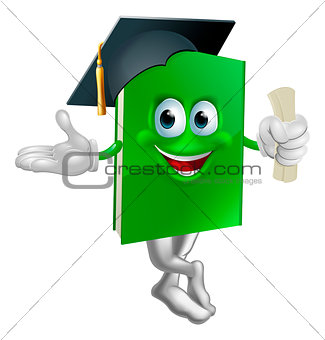 Graduate education book mascot