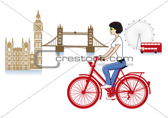 London on a bicycle