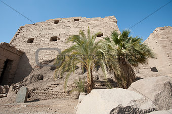 Ancient ruins at Karnak temple