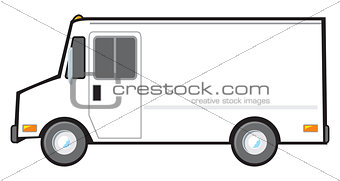 White Delivery Van