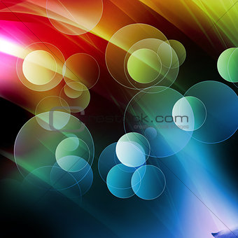 Colorful fantasy bubble, abstract fantasy background
