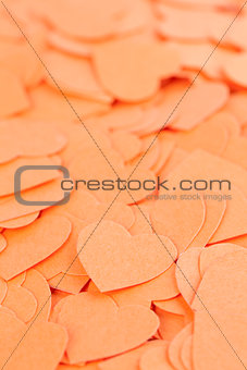 Confetti hearts background