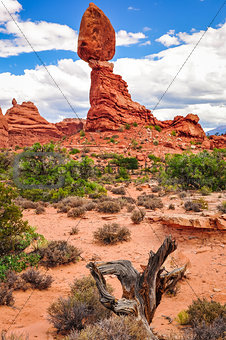 Balanced rock in Arches National Park, Utah