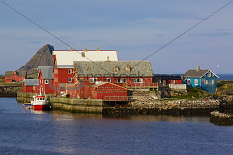 Nordic fishing harbor