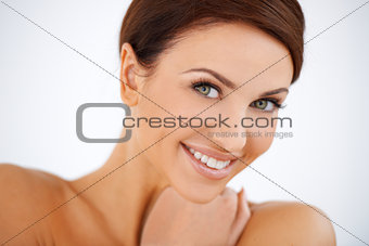 Charming smiling beautiful woman