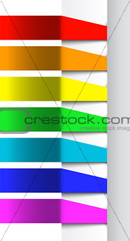 Abstract color banners template