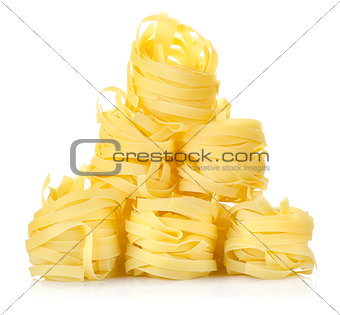 Pile of pasta tagliatelle