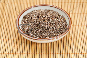 bowl of chia seeds