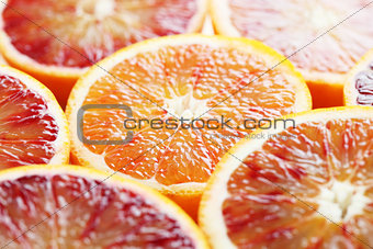 Blood orange close up